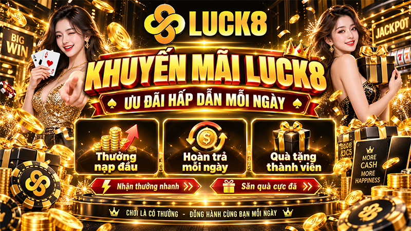 Các chương trình khuyến mãi Luck8 mới